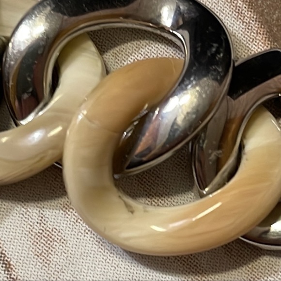 Michael Kors Stainless Steel Cream Link Watch - Picture 12 of 13